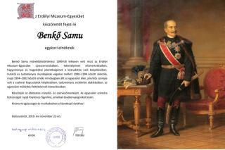 Főhajtás volt elnökünk, Benkő Samu munkássága előtt
